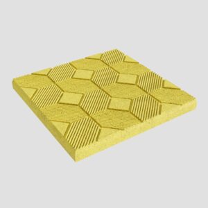Тротуарная плитка 40х40х5см 3D ковер серая